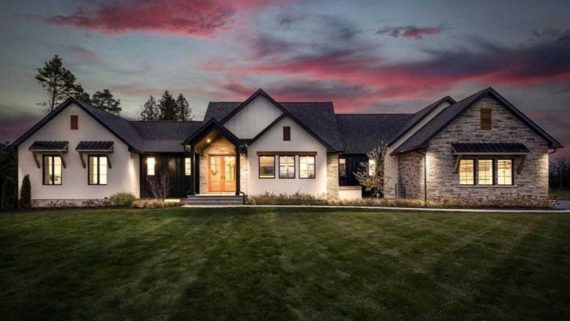 Modern Farmhouse in Corbyville. Interior design & landscaping by the very talented homeowners.